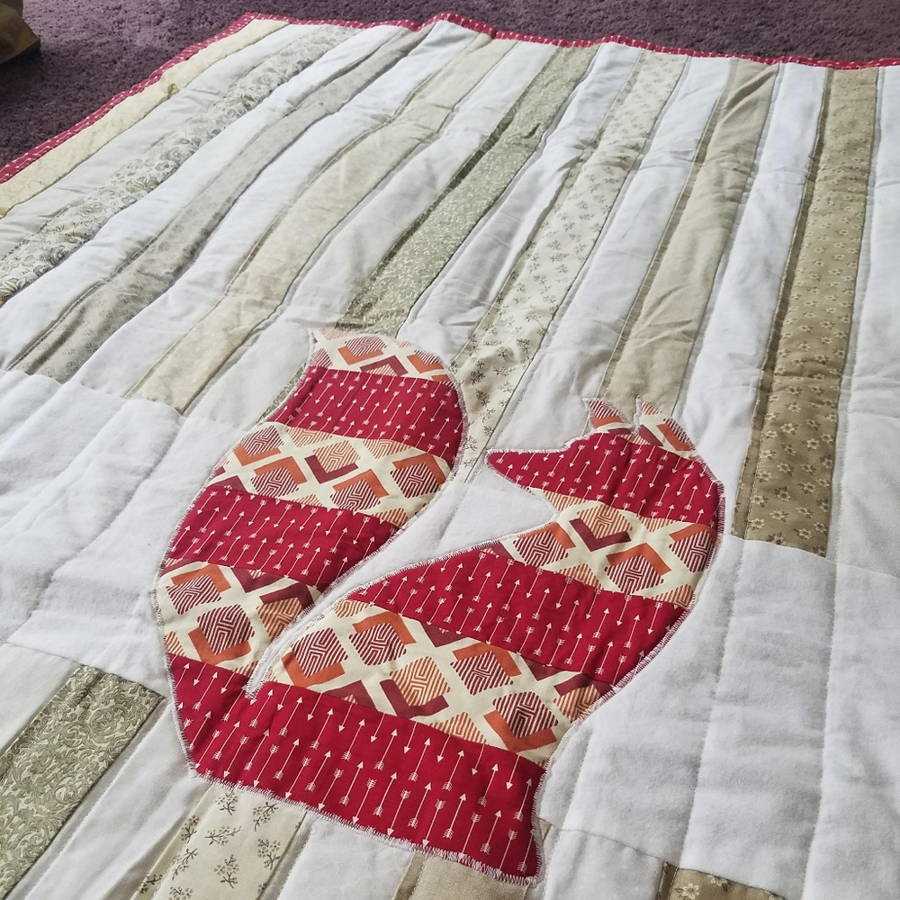 Handmade Fox Baby Quit